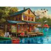 Cobble Hill 1000 Piece Puzzle - Bob's Beer & Bait- Sample Poster Included