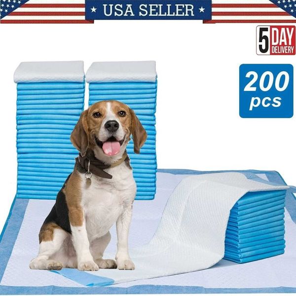 200x Puppy Underpads House Training Pads Housebreaking 60x60cm Dog PEE Pads