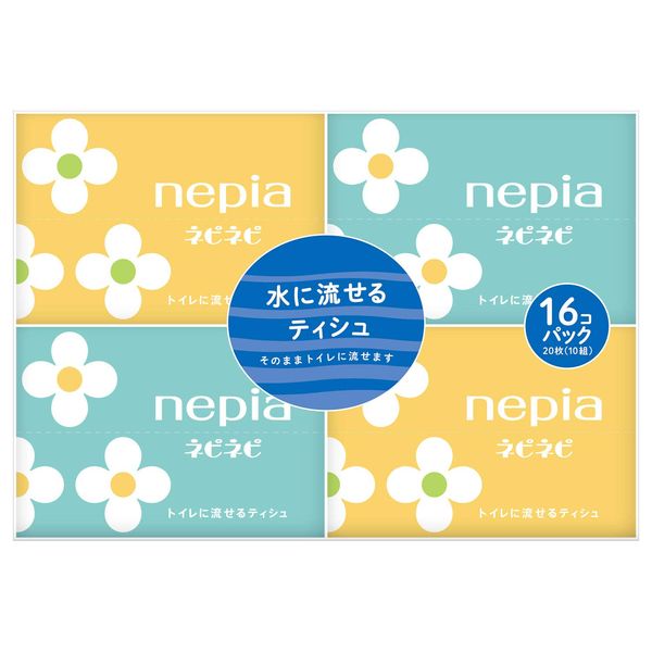 Nepia Nepi Flushable Pocket Tissue Pack of 16