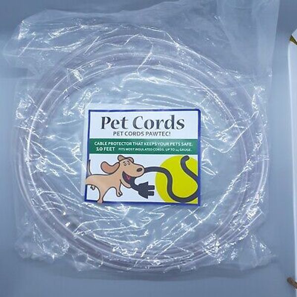 PetCords Dog and Cat Cord Protector 10 ft Keeps Pets From Chewing Through NEW