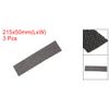 3pcs Air Conditioner Filter Washable Foam Replacement Black 8.46" x 1.97" x 0.2"