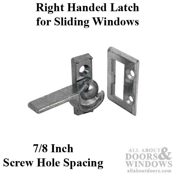 Latch For Sliding Windows Right Handed Latch Vinyl and Aluminum Sliding Windows