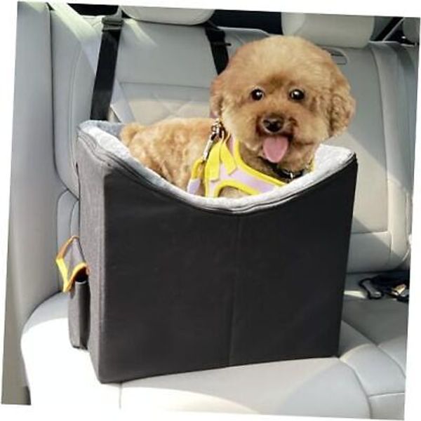 Dog Car Seat for Small Dogs, Pet Booster Seat, Elevated Dog Car Seat,