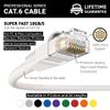 InstallerParts CAT6 Cable UTP Booted [White] - [0.5 FT] - [10 Pack] - Professional Series - 10Gbps, Cat6 Patch Cable, Cat 6 Patch Cable, Cat6 Ethernet Cable, Network Cable, Internet Cable
