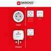 Skross Protective Contact Plug Adapter Multi-Coloured One Size