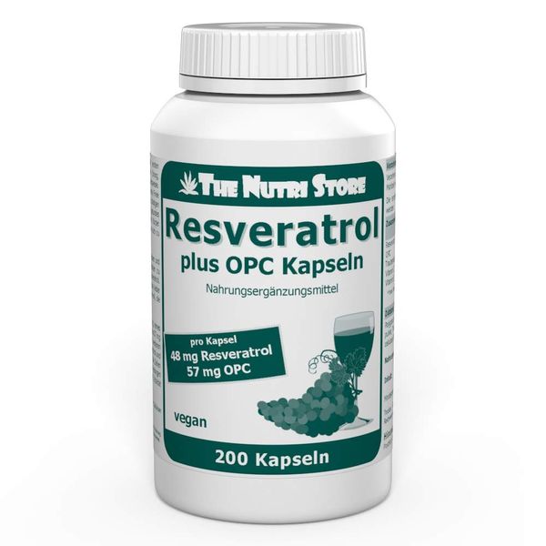 Resveratrol Plus OPC Vegan Capsules Pack of 200