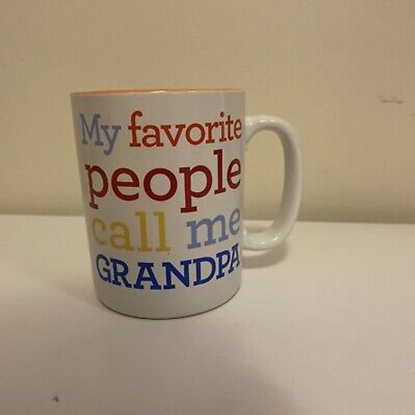 My Favorite People Call Me Grandpa Coffee Mug Novelty Cup Grandparent Colorful