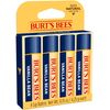 Burt's Bees 100% Natural Moisturizing Lip Balm, Vanilla Bean - 4 Tubes