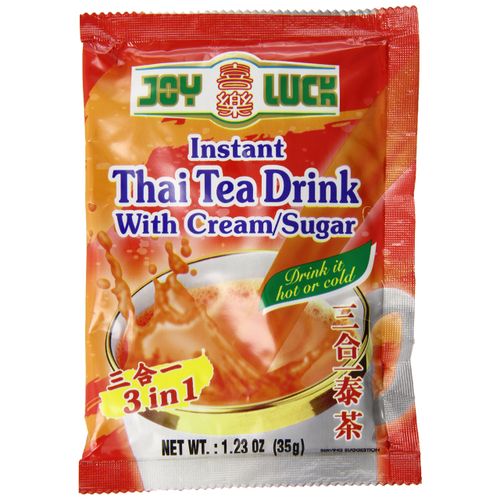 Joy Luck 3 in 1 Instant Drink with Cream/Sugar, Thai Tea, 1.23-Ounce (12 pack)