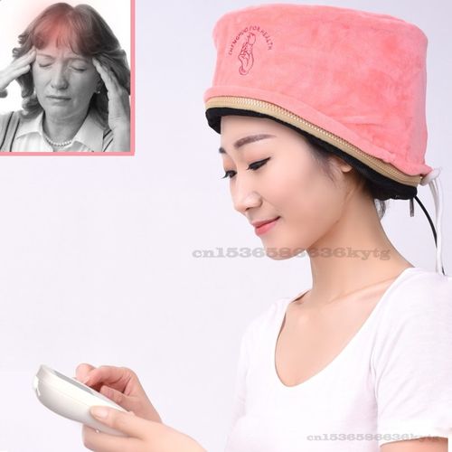 Moxibustion Moxibustion Moxibustion 220V/40W Moxibustion Hat Migraine Artifact Household Head Therapy Fumigation Device Electric Massage Physical, [07] Huatuo Brown, Huatuo Brown