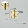 6Pcs Door Hinges,Heavy Duty Brass Folding Hinges for Gate,Window,Drawer 1inch Brass