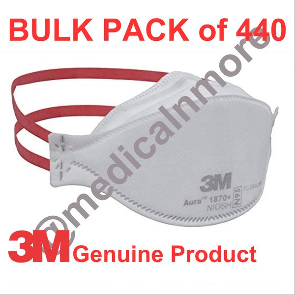 3M 1870+ Particulate Respirator and Surgical Mask *In Original 3M Box 440 Masks*