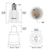 DiCUNO E17 to E26 Adapter, Intermediate E17 Socket to Standard E26 Socket Converter, LED Light Bulb Converter, Max Wattage 200W, 200℃ Heat Resistant (10-Pack)