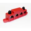 Fastronix 3/8" 4 Stud Stainless Steel Power Distribution Block with Cover