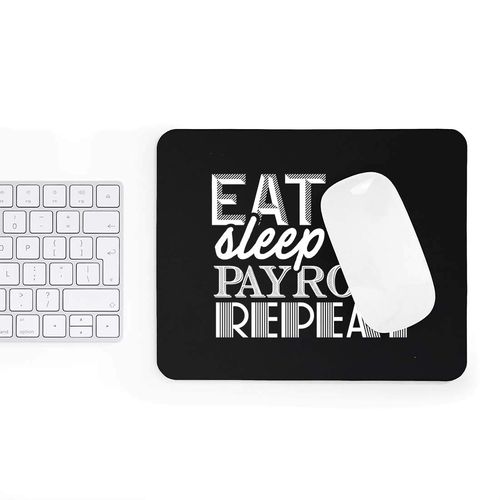 Accountants Mousepad Accounting 9 Inch Mouse Pad Gift - Payroll Math Accountant CPA Bookkeeper Gift Funny Black Poster Mousemat