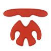 OGK KABUTO Inner Pad Set 4, Red
