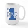 CafePress #1 DAD Large Mug 15 oz (444 ml) Ceramic Coffee Mug