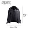 KUUQA 12Pcs Drawstring Backpack Bags Bulk with Zipper Pocket and Headphone Hole