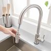 OWOFAN Touch Kitchen Faucets with Pull Down Sprayer Single Hole Deck Mount Tap