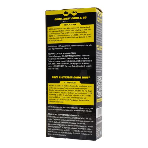Dura Lube Just Pour & Go Engine Treatment for Gas and Diesel | 12oz., Single