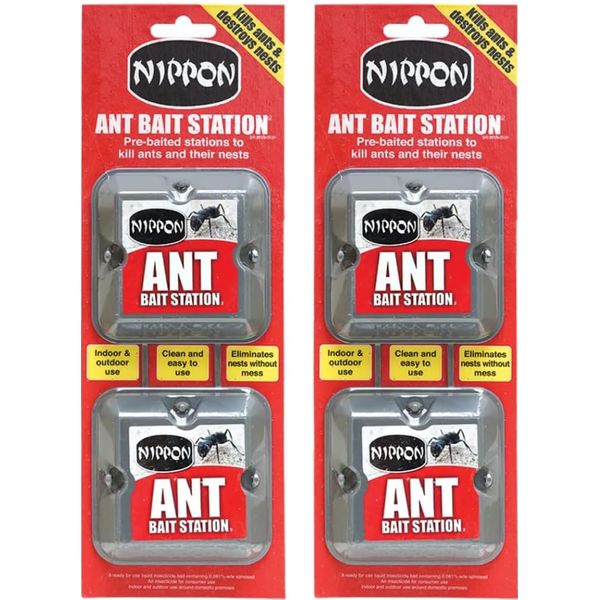 Acense Ant Killer Bait Station for Destroys Ant, Insect Repellent, Ants Killer, Pest Control, Let Ants Destroy Their Nests and Other Ants, Perfect for Outdoor and Indoor (4pk)