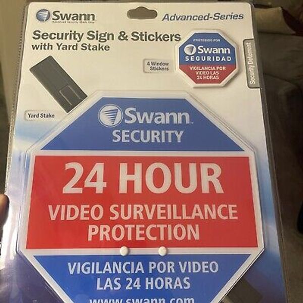 Home Security Camera Yard Sign & Surveillance System Window Decal Sticker (CA)