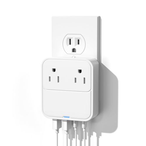 USB C Charger Block,Slim Flat USB Wall Charger Plug with 2 Outlet Ports,Multi USB C Charging Power Adapter for Home Travel Office School (20W)