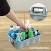 6PCS Commercial Large Plastic Cleaning Caddy W/ Handle Tool Supply Organizer
