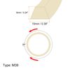 sourcing map 2pcs M39 Industrial Sewing Machine Belt 39" Outer Girth Rubber Triangle V-Belt