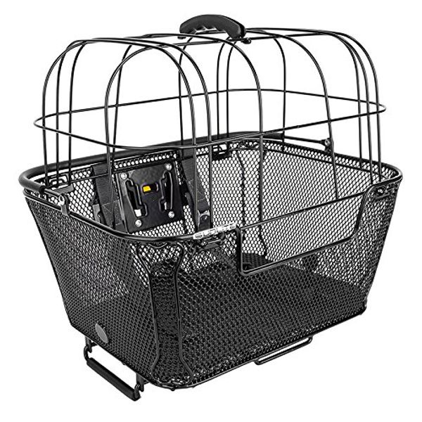 Sunlite RackTop/Handlebar pet Friendly QR Basket, 15.7 x 16.9 x 12, Black