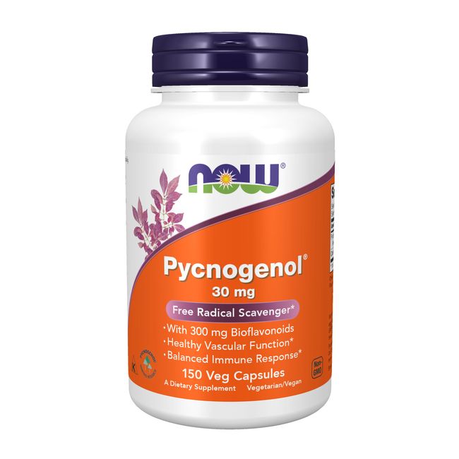 NOW Foods Pycnogenol, 30 mg, 150 Veg Capsules