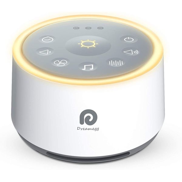 Dreamegg D1 Sound Machine - White Noise Machine with Baby Night Light for Sleepi