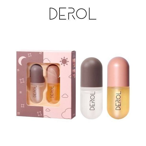 Derol Natural Lip Plumper Set Day and Night Lip gloss