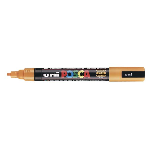 Uni Posca Paint Marker PC-5M Medium Bullet Tip Bright Yellow