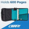 Case it Mighty Zip Tab School Zipper Binder with Expanding File and Pockets