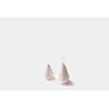 Half Goods Vase Water Drop Base, Grocery Grey & Vanilla WDV-GV