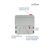 Atrium A740-19 Digital Radio Alarm Clock LCD Sensor-Controlled Night Light Function Snooze Function Top Stop Travel Alarm Clock Silver/Red