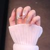 24pcs Nail Tips Gradient Nail Waves Pendant for Wedding, Party, Holiday, Dating, Prom, Daily Life