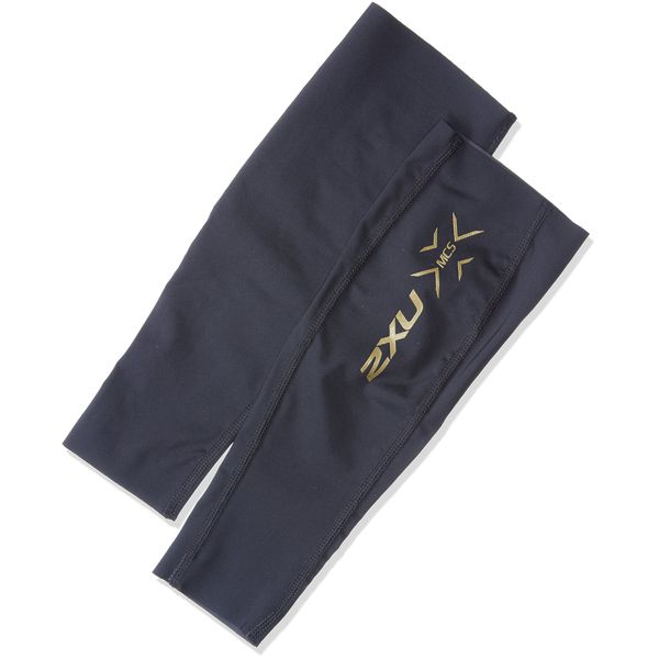 2XU UA3064b Compression Wear ELITE MCS CALF GUARDS UA3064b [Unisex], BLK/GLD