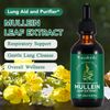 Mullein Drops, Mullein Leaf Extract for Lungs Natural Mullein Leaf Extract Drops, Fast Absorption, Lungs Cleanse, 60ml