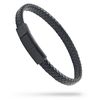 Forge & Foundry Men's Adjustable Braided Leather Bracelet - Medium