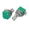 Sourcingmap 10pcs B Double Linear 6mm Dia Knurled Shaft Rotary Potentiometer
