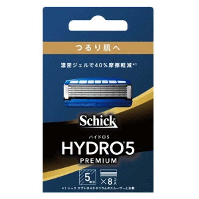 Schick Japan Schick Hydro 5 Premium Smooth Skin Replacement Blades 8 Pieces