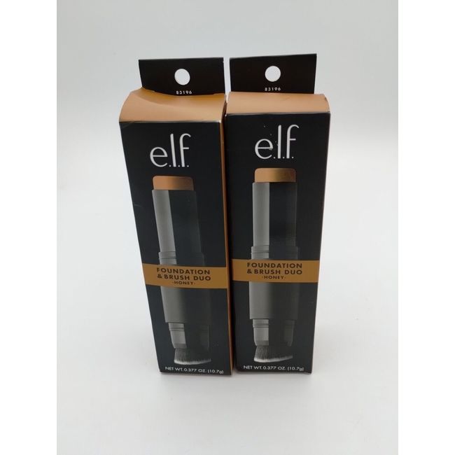 E.L.F elf Foundation & Brush Duo In Honey LOT of 2