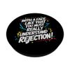 With a Face Like that.. Funny, Amusing, Sarcastic Fun Decal PopSockets Swappable PopGrip