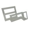 Acrylic 3 Piece 34 Notch Earring Presentation Counter Top Display Stand (Clear)