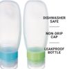 Go Travel Squeezy 100ml Cabin Approved Bottles for Liquids -2 Per Pack (Ref 660)