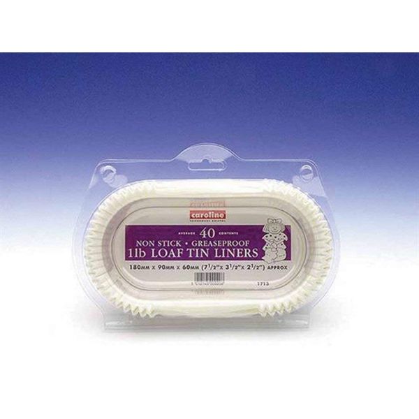 Caroline Packaging Loaf Tin Liners (40) 1lb
