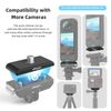 Magnetic Quick Release Mount Compatible with Insta360 Ace Pro/Ace/X3/ONE X2 Action Camera Foldable Metal Holder 1/4 Screw and 2-Prong Changeable Interface Conversion Adapter (Type2)