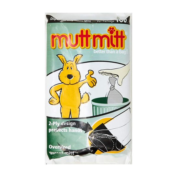 MUTT MITT Dog Waste Pick Up Bag, 100-Count